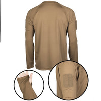 TAN long sleeve tactical t-shirt