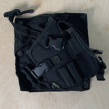 GEBRA﻿UCHT - Verstellbares Holster für (Rechtshänder) BLACK