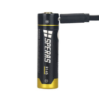 Batterie 14500 - 750 mAh rechargeable (chargeur intégré)
