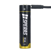 Batterie 18650 - 3400 mAh rechargeable (chargeur intégré)