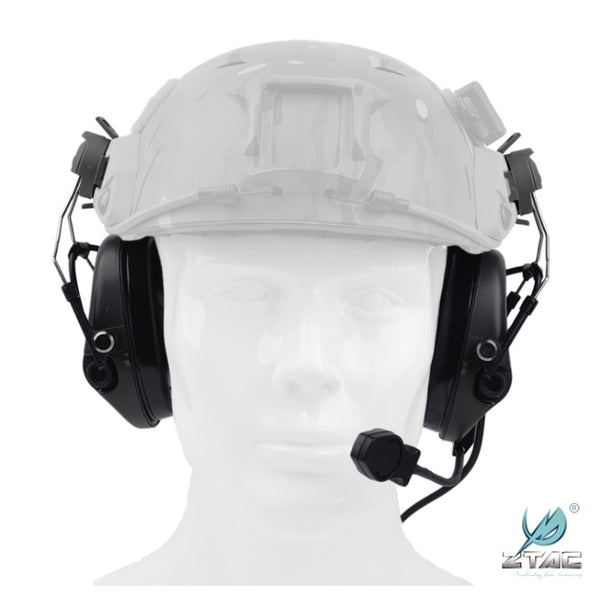 Elektronische taktische Ohrhörer SORDIN HEADSET (zur Befestigung am Helm) SCHWARZ