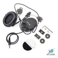 Elektronische taktische Ohrhörer SORDIN HEADSET (zur Befestigung am Helm) SCHWARZ