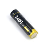 18650 - 3400 mAh rechargeable battery (integrated charger)